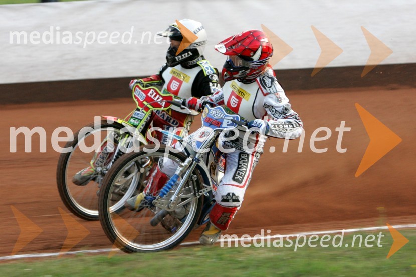 Wieslaw Jagus in Sebastian Ulamek (oba Poljska)SPEEDWAY, EP parov finale, Lendava