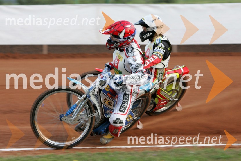 Sebastian Ulamek in Wieslaw Jagus (oba Poljska)SPEEDWAY, EP parov finale, Lendava