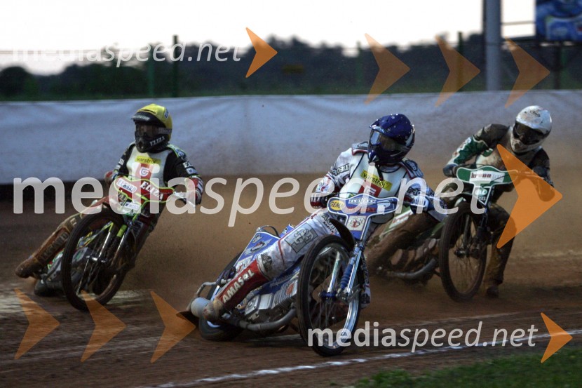 Wieslaw Jagus, Sebastian Ulamek (oba Poljska) in Kevin Wolbert (Nemčija)SPEEDWAY, EP parov finale, Lendava