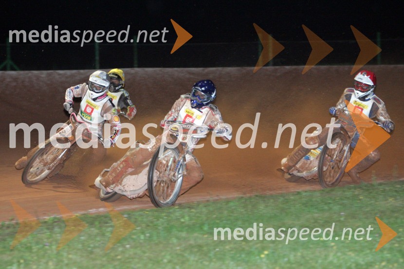 Jernej Kolenko (Slovenija), Wieslaw Jagus, Sebastian Ulamek (oba Poljska) in Matej Žagar (Slovenija)SPEEDWAY, EP parov finale, Lendava