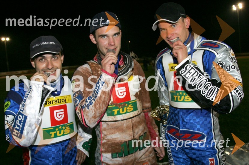 Slovenski spidvejisti: Izak Šantej, Jernej Kolenko, Matej ŽagarSPEEDWAY, EP parov finale, Lendava