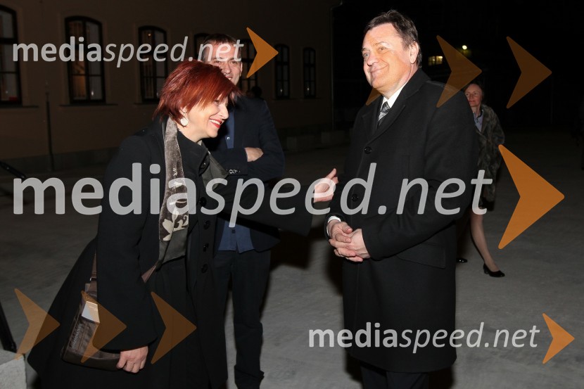 Majda Širca, ministrica za kulturo in Zoran Janković, župan Mestne občine LjubljanaOdprtje Tobačnega muzeja