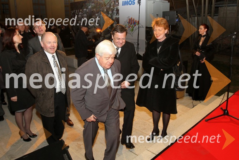 Milan Kučan, nekdanji predsednik Republike Slovenije in Zoran Janković, župan Mestne občine LjubljanaOdprtje Tobačnega muzeja