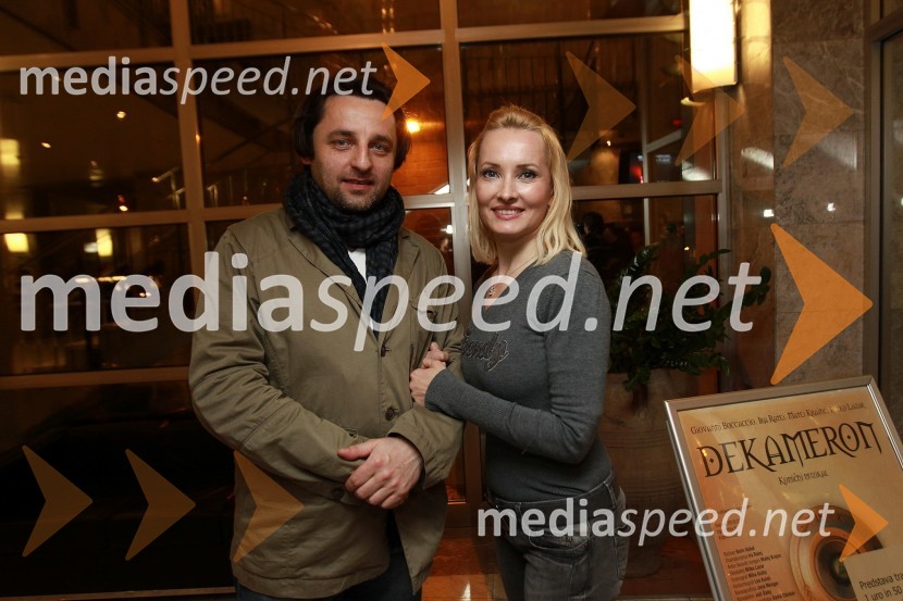 Gorazd Jakomini, igralec in Tanja Ribič, igralkaDekameron, premiera v SNG Nova Gorica