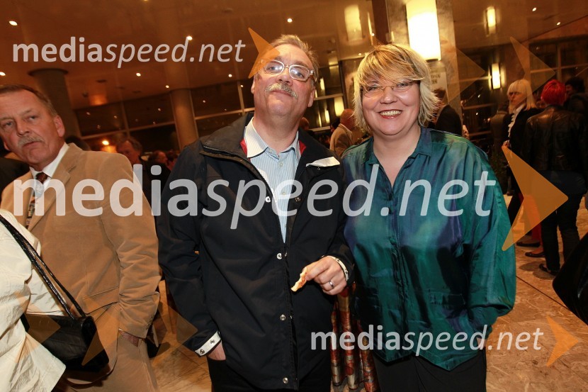 Boris Kobal, igralec in Ira Ratej, dramaturginja in umetniški vodja SNG Nova GoricaDekameron, premiera v SNG Nova Gorica