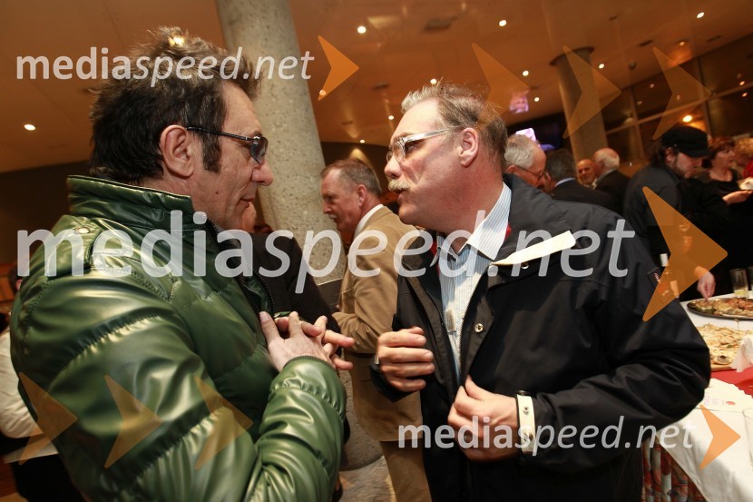 Branko Djurić-Đuro, igralec, režiser, glasbenik in Boris Kobal, igralecDekameron, premiera v SNG Nova Gorica