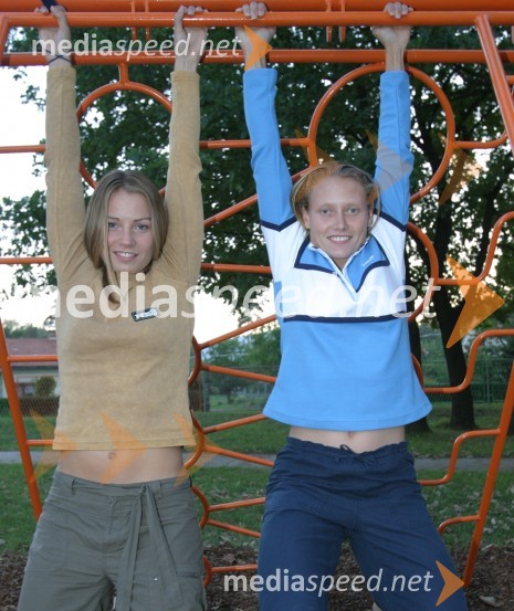 Tina Maze, smučarka in Tina Pisnik, tenisačicaTina Maze, smučarka