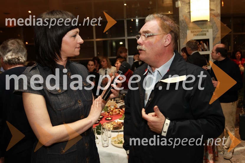 Barbara Šinigoj, novinarka in Boris Kobal, igralecDekameron, premiera v SNG Nova Gorica