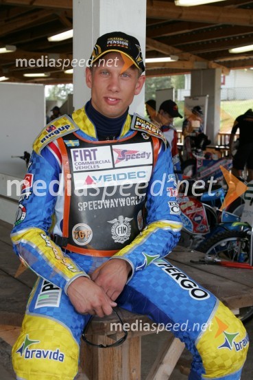 Andreas Jonsson (Švedska)SPEEDWAY GRAND PRIX, VN Skandinavije 2006, trening