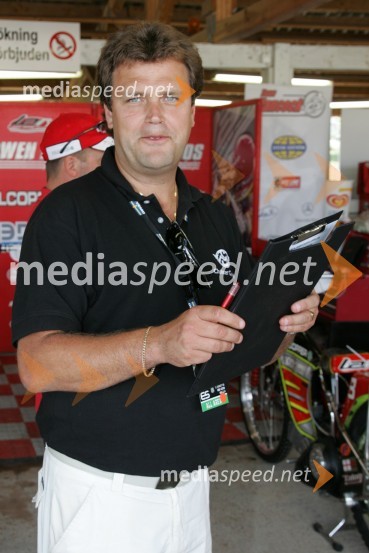 Christer Gardell, švedski funkcionarSPEEDWAY GRAND PRIX, VN Skandinavije 2006, trening