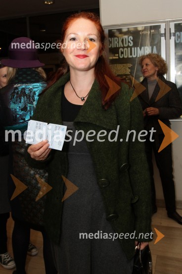 Sonja Javornik, novinarkaPremiera filma Cirkus Columbia