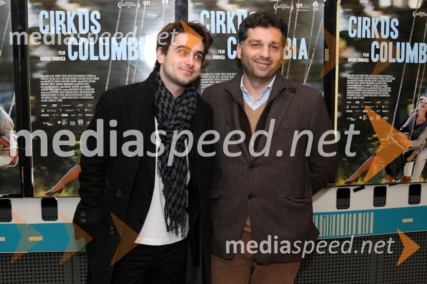 Boris Ler, igralec in Danis Tanović, režiserPremiera filma Cirkus Columbia