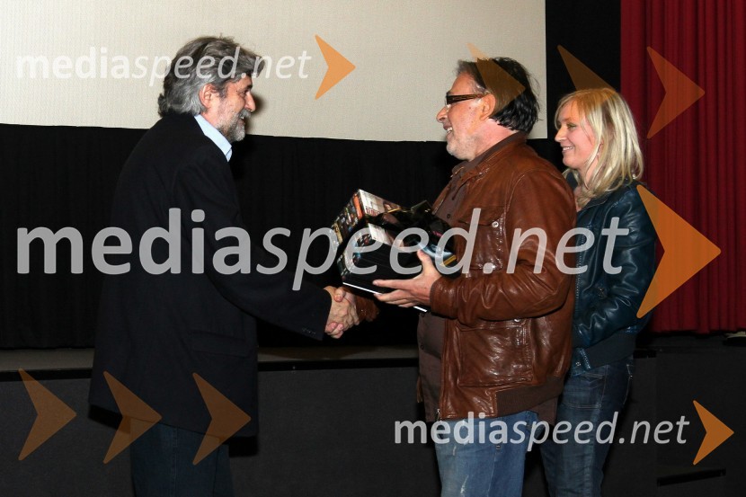 Miro Polanko, direktor Kina Vič, ... in ...Premiera filma Cirkus Columbia