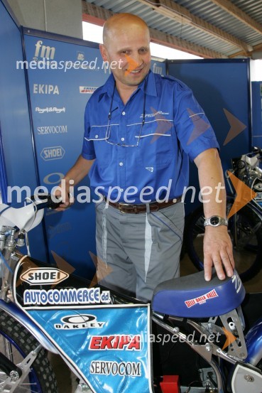 Franci Žagar, oče Mateja ŽagarjaSPEEDWAY GRAND PRIX, VN Skandinavije 2006, trening