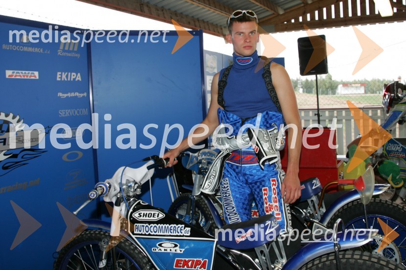 Matej Žagar, spidvejistSPEEDWAY GRAND PRIX, VN Skandinavije 2006, trening