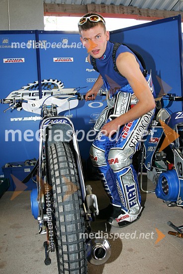 Matej Žagar, spidvejistSPEEDWAY GRAND PRIX, VN Skandinavije 2006, trening