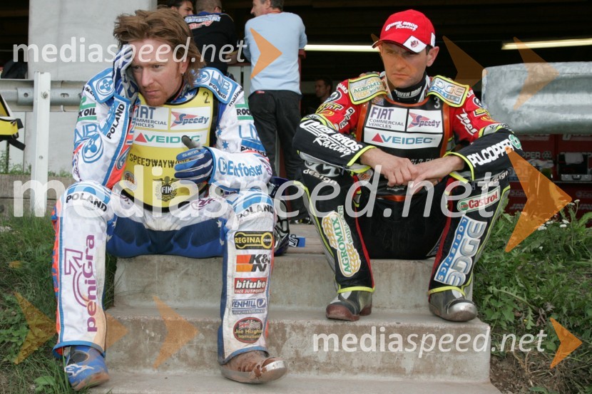 Jason Crump (Avstralija) in Leigh Adams (Avstralija)SPEEDWAY GRAND PRIX, VN Skandinavije 2006, trening