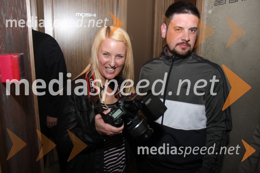 Sandra Adam, fotografinja in Tine Križanič, član ekipe Reporter Milan10 let Reporterja Milana z Magnificom