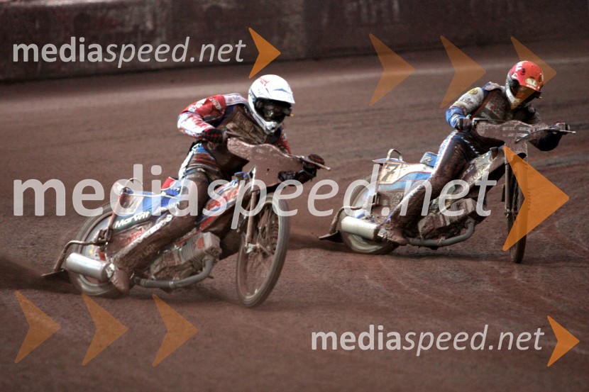 Piotr Protasiewicz (Poljska) in Tomasz Gollob (Poljska)SPEEDWAY GRAND PRIX, VN Skandinavije 2006, trening