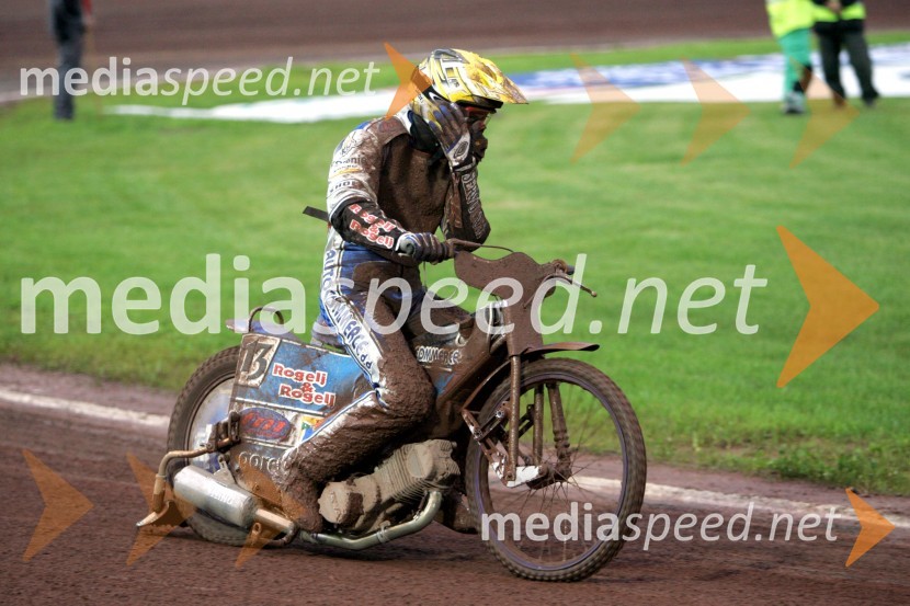Matej Žagar (Slovenija)SPEEDWAY GRAND PRIX, VN Skandinavije 2006, trening