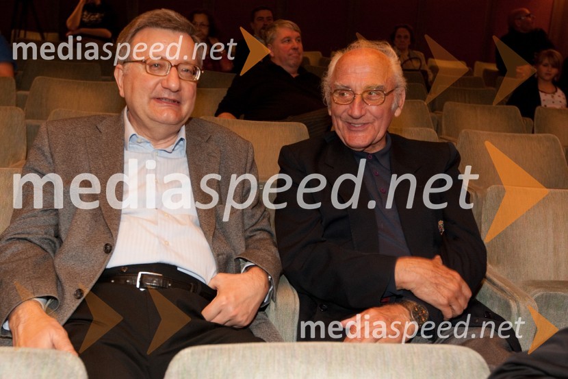 Slavko Pezdir, kritik in Vasja Predan, teatrolog41. Teden slovenske drame v Prešernovem gledališču Kranj, zaključek in podelitev nagrad