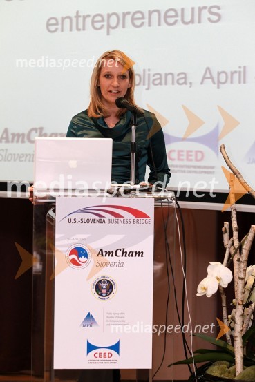 Barbara Bregar Mrzlikar, direktorica CEEDAmCham Investicijska konferenca U.S.-Slovenia business bridge: Cross U.S.-Slovenia investment opportunities for entrepreneurs
