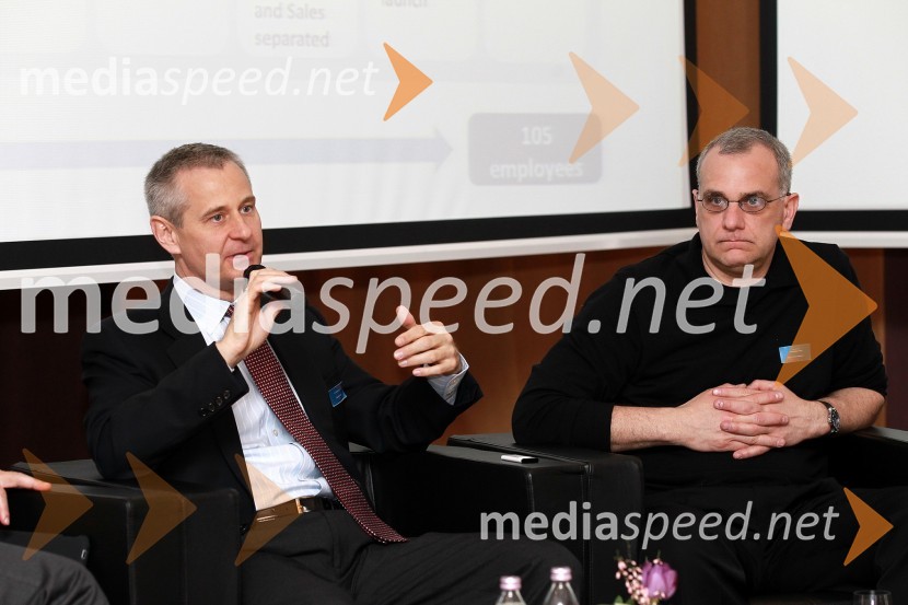 Laszlo Czirjak, iEurope in Jerry ColonnaAmCham Investicijska konferenca U.S.-Slovenia business bridge: Cross U.S.-Slovenia investment opportunities for entrepreneurs