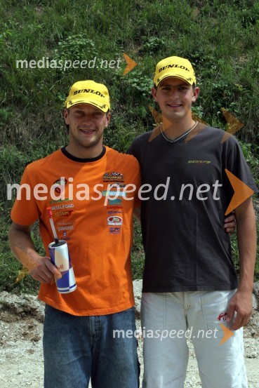 Aleš Hlad in Miha Špindler (oba AMD Sitar Dunlop)MOTOKROS, 5. dirka za DP, Šentvid pri Stični