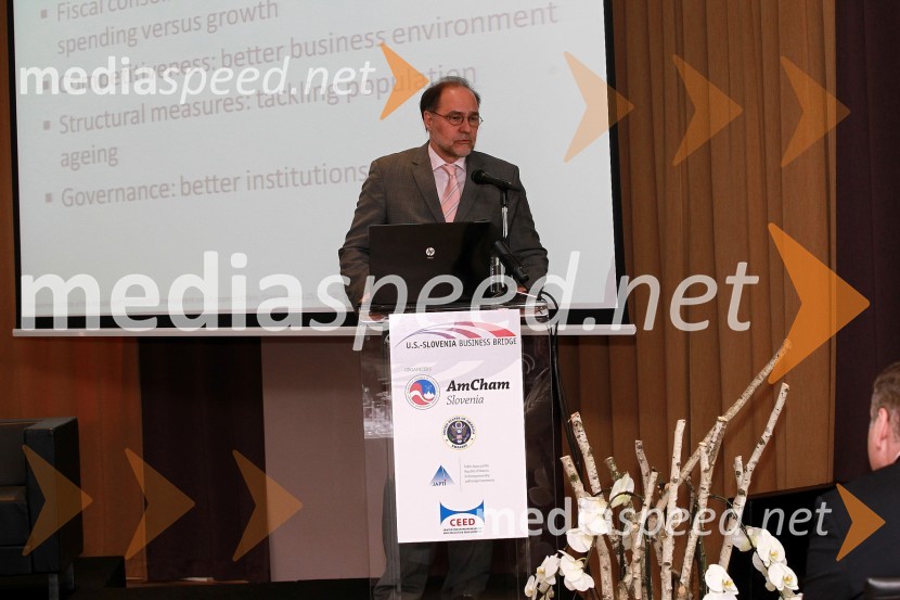 Mag. Mitja Gaspari, minister za razvoj in evropske zadeveAmCham Investicijska konferenca U.S.-Slovenia business bridge: U.S. Investors day