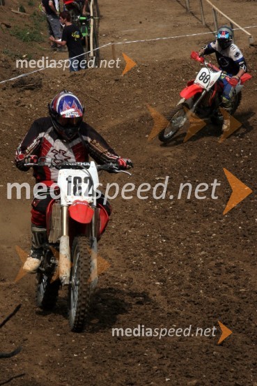 Ciril Jeraj (AMD Kranj) in Miloš Sojer (BUHC Butajnova)MOTOKROS, 5. dirka za DP, Šentvid pri Stični