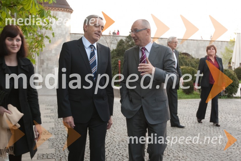 Aleš Zalar, minister za pravosodje in Brane Krajnik, direktor The Slovenian TimesGuest star 2010