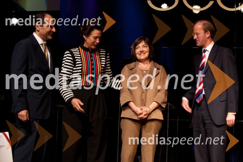 Ahmed Farouk, veleposlanik Egipta v Sloveniji, Anunciada Fernandez de Cordova, veleposlanica Španije v Sloveniji, Nicole Michelangeli, veleposlanica Francije v Sloveniji in Andrew Page, veleposlanik Anglije v SlovenijiGuest star 2010