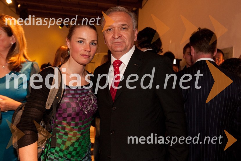 Tina Maze, smučarka in Nedeljko DabičGuest star 2010