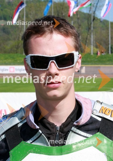 Aleksander Čonda (AMD Krško)Speedway, državno prvenstvo mladincev Slovenije, Hrvaške in Madžarske, 2. dirka