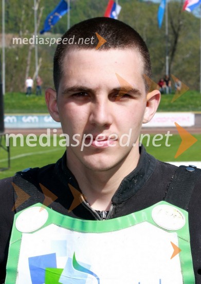 Nejc Malešič (AMTK Ljubljana)Speedway, državno prvenstvo mladincev Slovenije, Hrvaške in Madžarske, 2. dirka