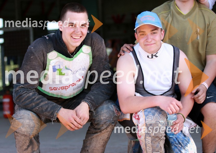 Nejc Malešič (AMTK Ljubljana), Matic Ivačič (AMD Krško)Speedway, državno prvenstvo mladincev Slovenije, Hrvaške in Madžarske, 2. dirka