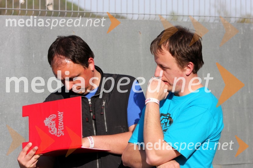 Tomaž in Mitja PožrlSpeedway, državno prvenstvo mladincev Slovenije, Hrvaške in Madžarske, 2. dirka