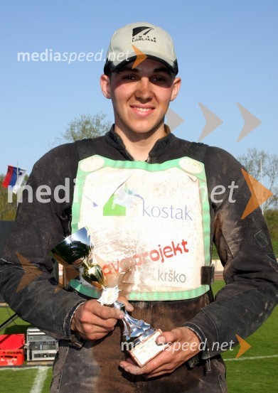 Nejc Malešič (AMTK Ljubljana), 3. mestoSpeedway, državno prvenstvo mladincev Slovenije, Hrvaške in Madžarske, 2. dirka