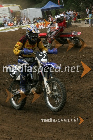 Klemen Gerčar (AMD Sitar Dunlop) in Grega Švelc (MK Notranjska)MOTOKROS, 5. dirka za DP, Šentvid pri Stični
