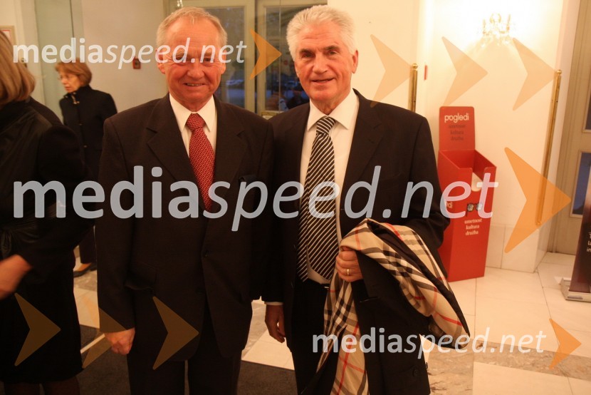Dr. Alojz Križman ter prof. dr. Ludvik Toplak, predsednik Evropskega središča MariborPremiera komedije Don Juan