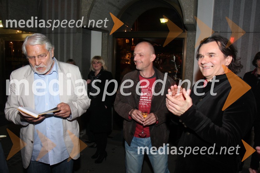 Boris Cavazza, režiser predstave, Davor Herga, igralec ter Ivica Knez, igralecPremiera komedije Don Juan