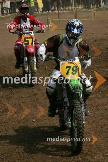 Marko Špehar (NIX Moto klub Semič) in Borut Lavrič (MK Bartog Fortuna)MOTOKROS, 5. dirka za DP, Šentvid pri Stični