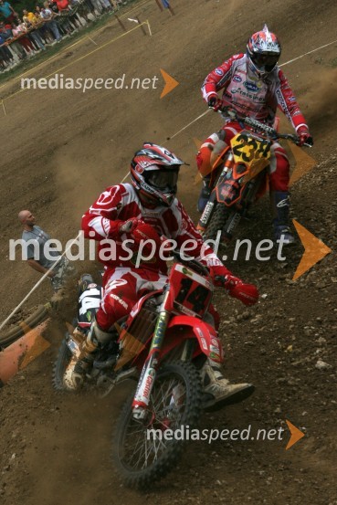 Jaka Može (AMD Trebnje) in Danijel Božić (Hrvaška)MOTOKROS, 5. dirka za DP, Šentvid pri Stični