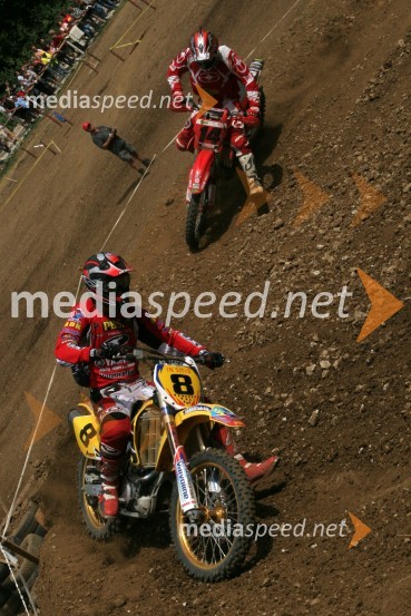 Sašo Kragelj (AMD Feroda) in Jaka Može (AMD Trebnje)MOTOKROS, 5. dirka za DP, Šentvid pri Stični