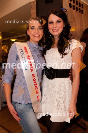 Živa Viktorija Turk, Miss Športa 2011 in Sandra Adam, Miss Slovenije 2010Miss športa 2011