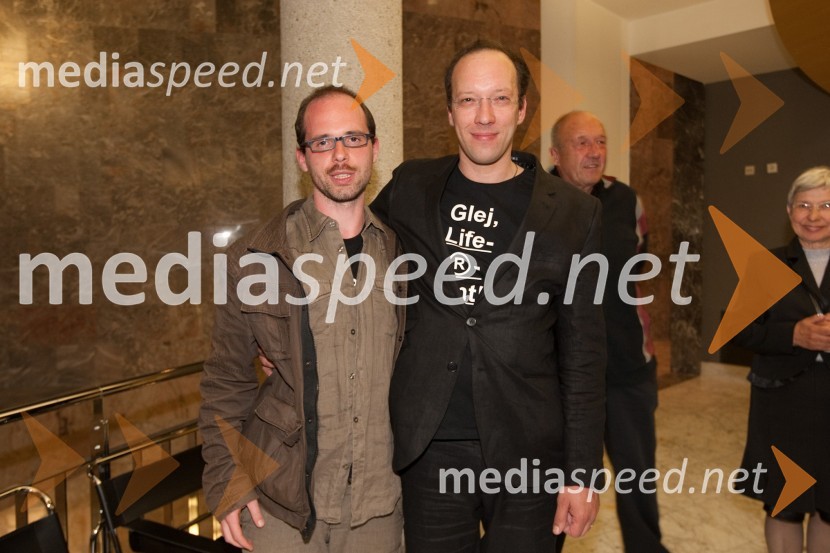 Nejc Valenti, dramaturg in Miha Nemec, igralec, režiserPremiera predstave Liferanti v SNG Nova Gorica