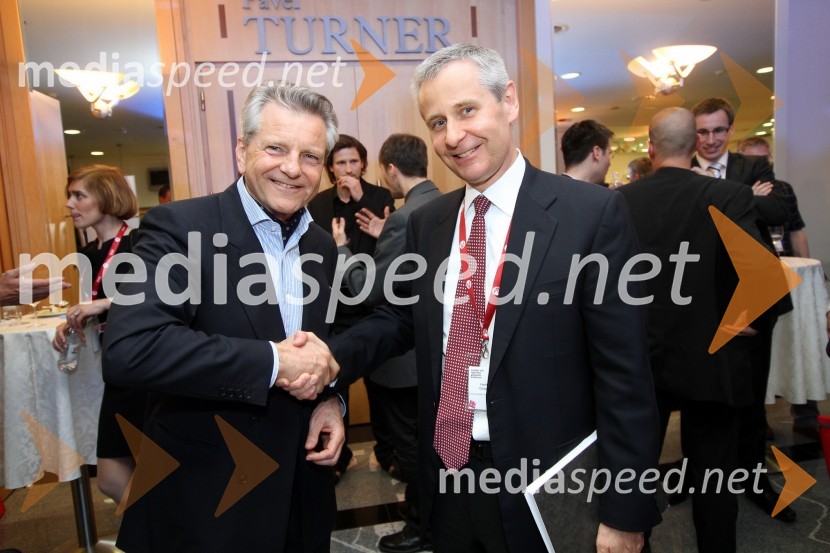 Laszlo Czirjak, iEurope Capital ter Branko Drobnak, Klub Poslovni angeli SlovenijeKonferenca Podim, 1. dan