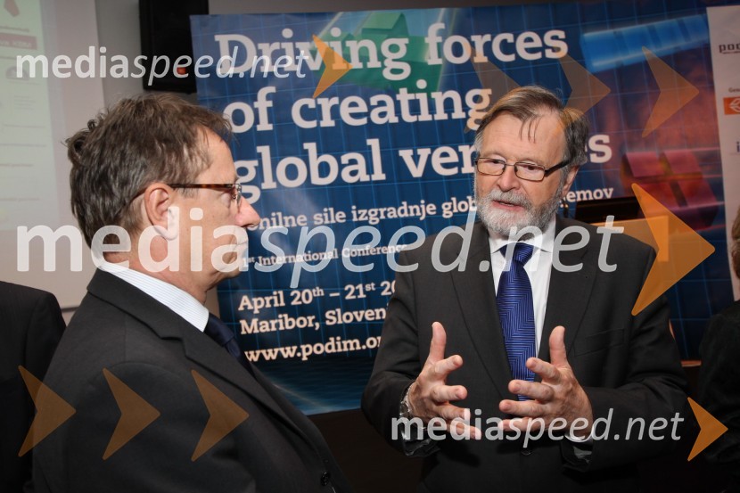 Igor Plestenjak, direktor Japti ter dr. Ivan Rozman, rektor Univerze v MariboruKonferenca Podim, 1. dan