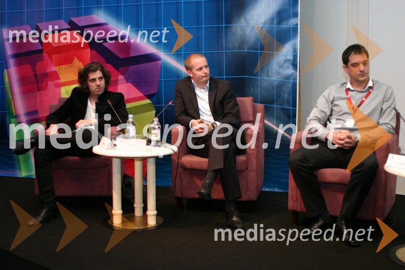 Matevž Klanjšek, Celtra d.o.o., Jure Mikuž, RSG Kapital in Saša Šarunić, ShoutEm, Hrvaška in ZDAKonferenca Podim, 1. dan