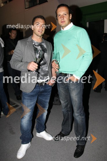 Mišo Stevanovič in Adriano Nemec, DeCertare d.o.o.Otvoritev lounge bara Akoya